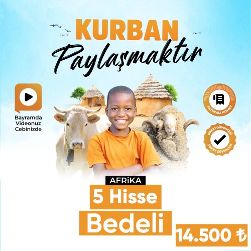 2025 Yurtdışı Vacip Kurban 5 Hisse