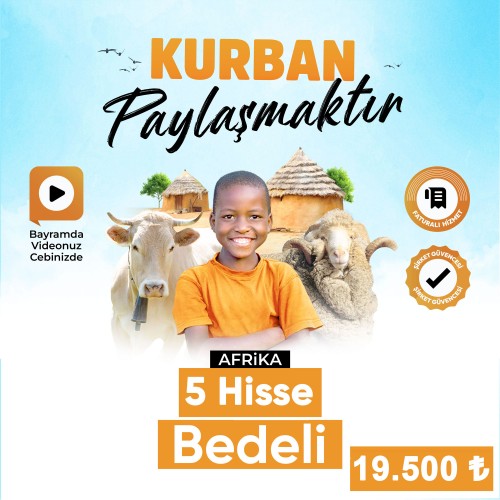 2026 Yurtdışı Vacip Kurban 5 Hisse